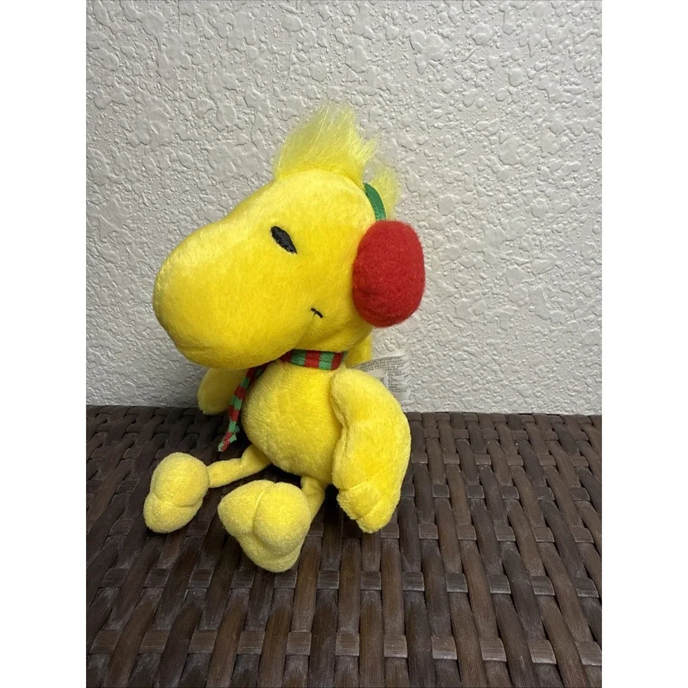 Vintage Hallmark PEANUTS Woodstock Bird With Ear Muffs and Scarf Plush